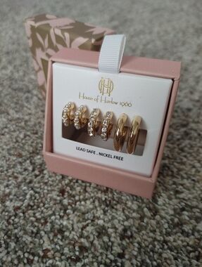 House of harlow gold hoop earrings